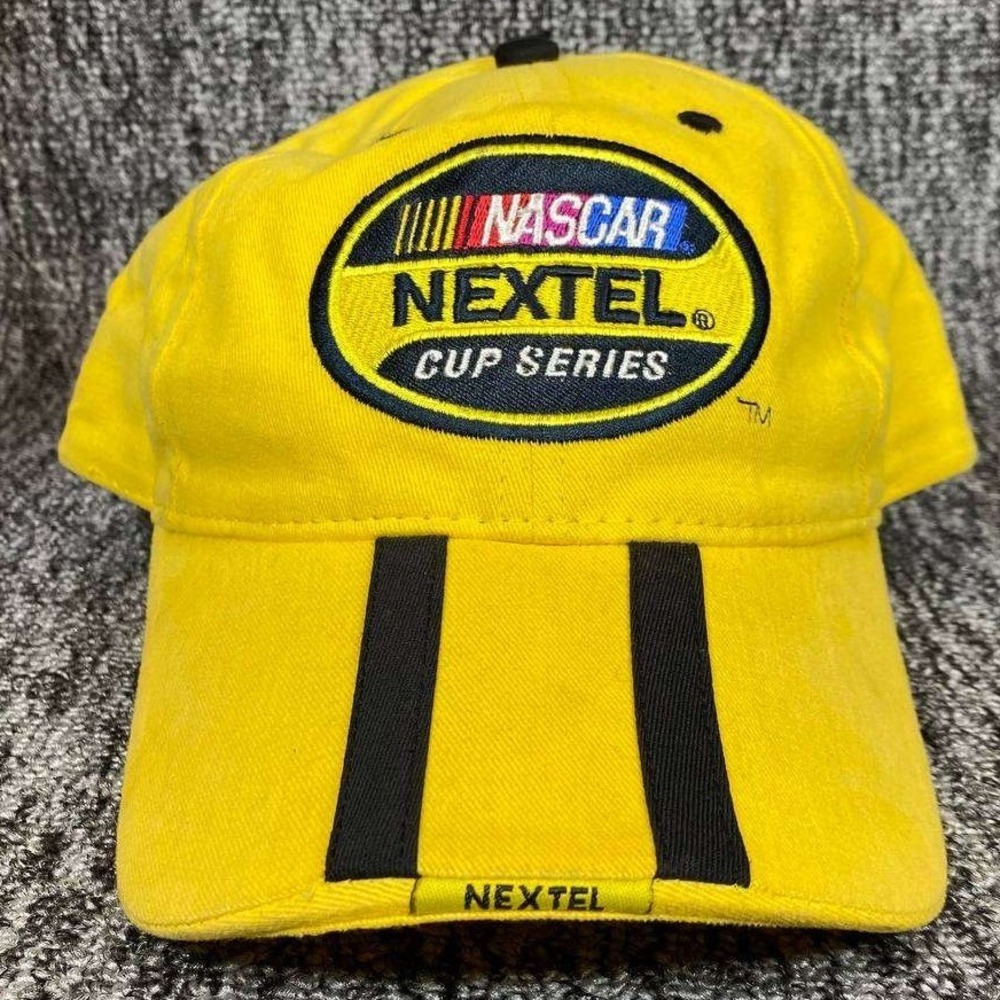 NASCAR Nextel Cup Series 2005 Hat Mens OS Yellow Racing Adjustable Strapback Cap